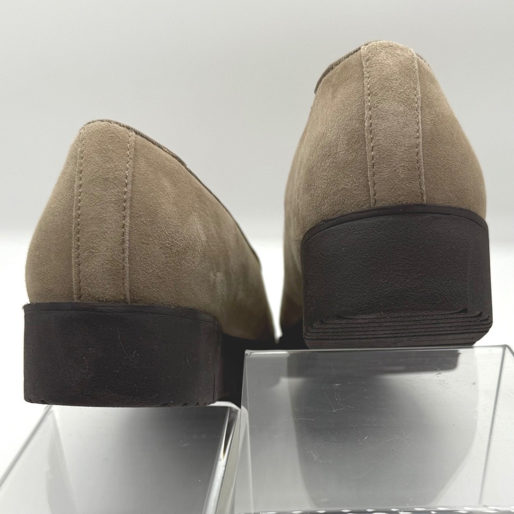 Women’s Suede Slip-On Loafers in Taupe - Picture 4 of 8